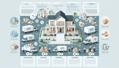 Professional infographic image showing villa moving cost overview and relocation services in Abu Dhabi